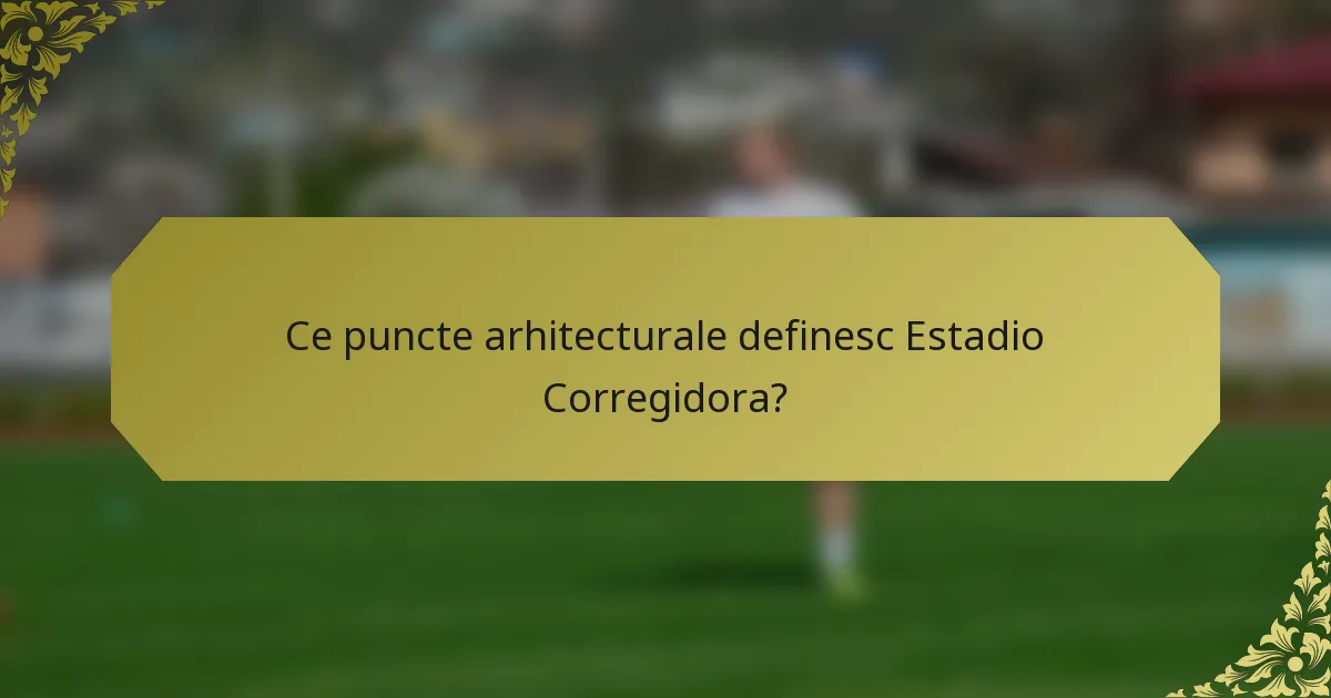 Ce puncte arhitecturale definesc Estadio Corregidora?